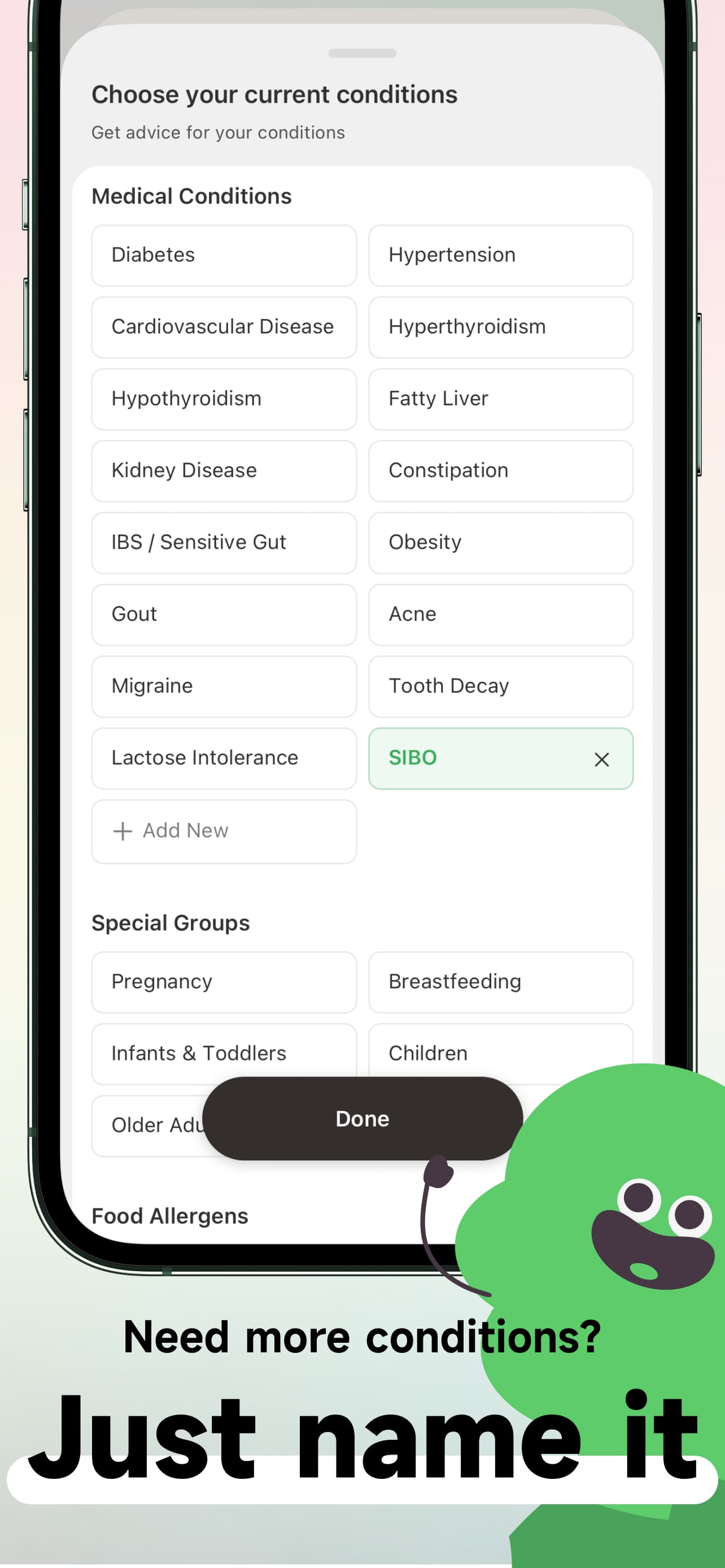 Personalized Dietary Profiles